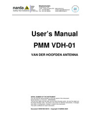 NARDA PMM VDH-01 User Manual