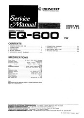 Pioneer EQ-600EW Service Manual