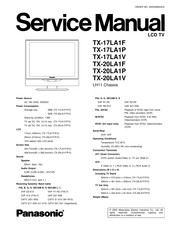 Panasonic TX-20LA1F Service Manual