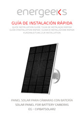 Energeeks EG-CIPBATSOLAR2 Quick Installation Manual