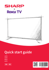 Sharp Roku 32FD Quick Start Manual