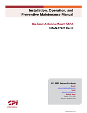 CPI SSPA Installation, Operation And Preventive Maintenance Manual