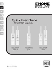 HOME PILOT RolloTron premium Quick User Manual