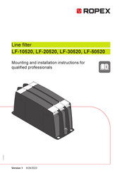 Ropex LF-10520 Mounting And Installation Instructions Manual