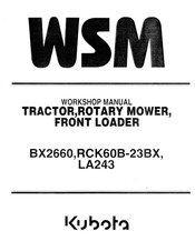 Kubota LA243 Workshop Manual
