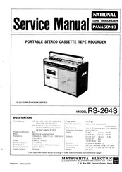 Panasonic RO-264S5 Service Manual