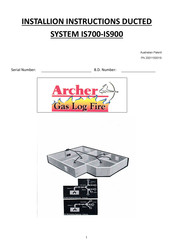 Archer IS700 Installation Instructions Manual