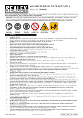 Sealey SV20 Series Quick Start Manual