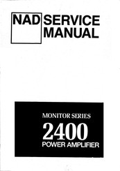 NAD 2400 Service Manual