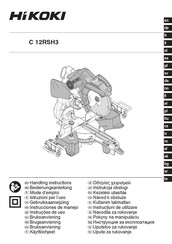 HIKOKI C 12RSH3 Handling Instructions Manual