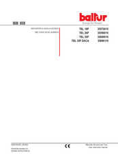 baltur TBL 26P User Instruction Manual