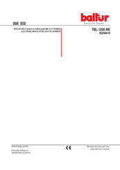 baltur 36290010 User Instruction Manual