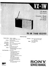 Sony VX-1W Service Manual