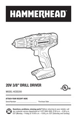 Hammerhead HCDD200 Manual