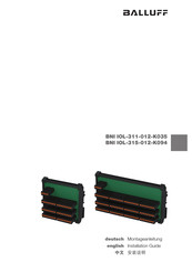 Balluff BNI IOL-311-012-K035 Installation Manual