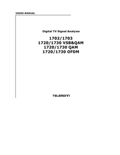 TeleMann 1730 VSB/QAM User Manual