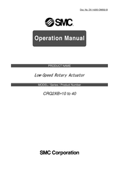 SMC Networks CRQ2XB Series Operation Manual