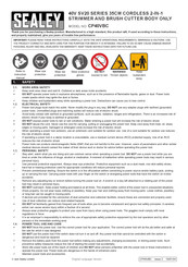 Sealey SV20 Series Manual