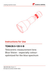 Vision & Control TO66/28.5-120-V-B Instructions For Use Manual