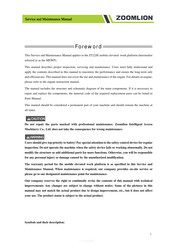 Zoomlion ZT22JE Service And Maintenance Manual