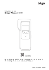 Dräger Alcotest 6000 Instructions For Use Manual