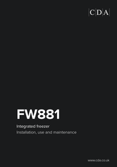 CDA FW881 Instructions For Installation, Use And Maintenance Manual