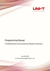 UNI-T UTG4000A Programming Manual