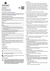 TOOLCRAFT 2997635 Operating Instructions Manual