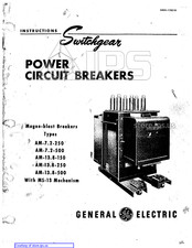 GE Switchgear AM-7.2- 250 Instructions Manual