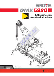 Manitowoc Grove GMK 5220 Instruction Manual