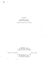 Cromemco CB-308 Instruction Manual