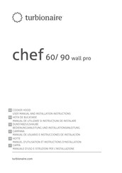 turbionaire CHEF 60 WALL PRO User Manual And Installation Instructions