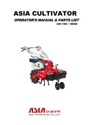 ASIA TECHNOLOGY AMC-1000 Operator's Manual & Parts List