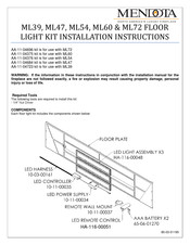 Mendota ML72 Installation Instructions Manual