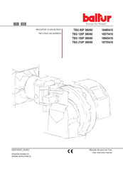 baltur TBG 85P 380/60 User Instruction Manual