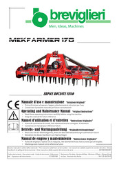 Breviglieri MEKFARMER 170 Operating And Maintenance Manual