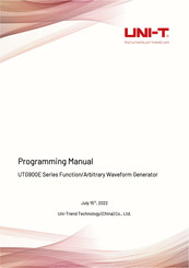 Uni-T UTG900E Series Programming Manual