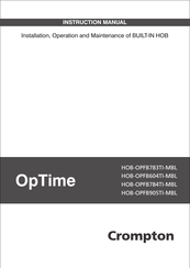 Crompton OpTime HOB-OPFB604TI-MBL Accompaniment To The Installation, Operation And Maintenance Manual