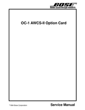 Bose OC-1 AWCS-II Service Manual