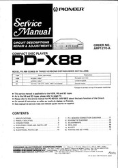 Pioneer PD-X88 Service Manual