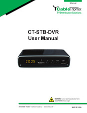 CableTronix CT-STB-DVR User Manual