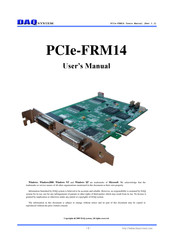 DAQ system PCIe-FRM14 User Manual