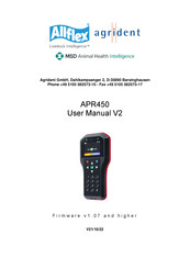 Agrident Allflex APR450 User Manual