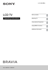 Sony BRAVIA KDL-40BX440 Operating Instructions Manual