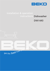 Beko DWI 643 Installation & Operation Instructions