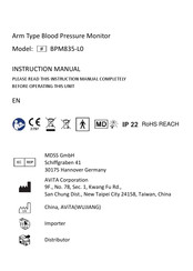 Avita BPM835-L0 Instruction Manual