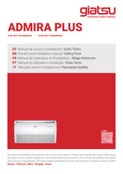 Giatsu ADMIRA PLUS Owners And Installation Manual