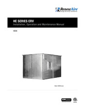 RenewAire HE8XRTH Installation, Operation And Maintenance Manual