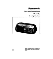 Panasonic RC-X160 Operating Instructions Manual