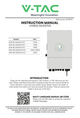 V-TAC SUN-12K-SG04LP3-EU Instruction Manual
